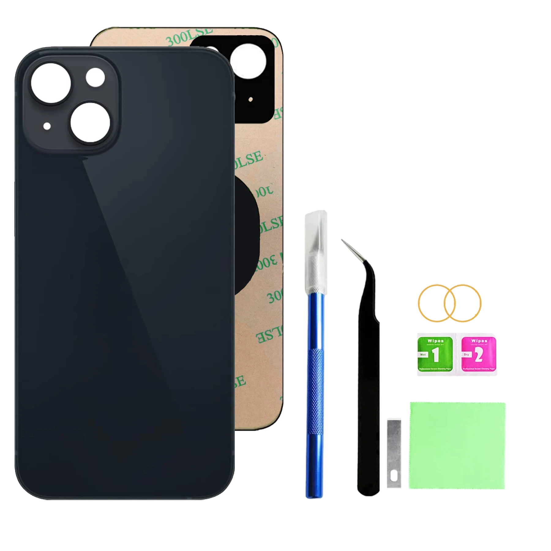 استبدال الزجاج الخلفي OEM لهاتف IPhone 14 Plus (6.7") - يتضمن مجموعة أدوات إصلاح لاصقة على الوجهين المثبتة مسبقًا #2