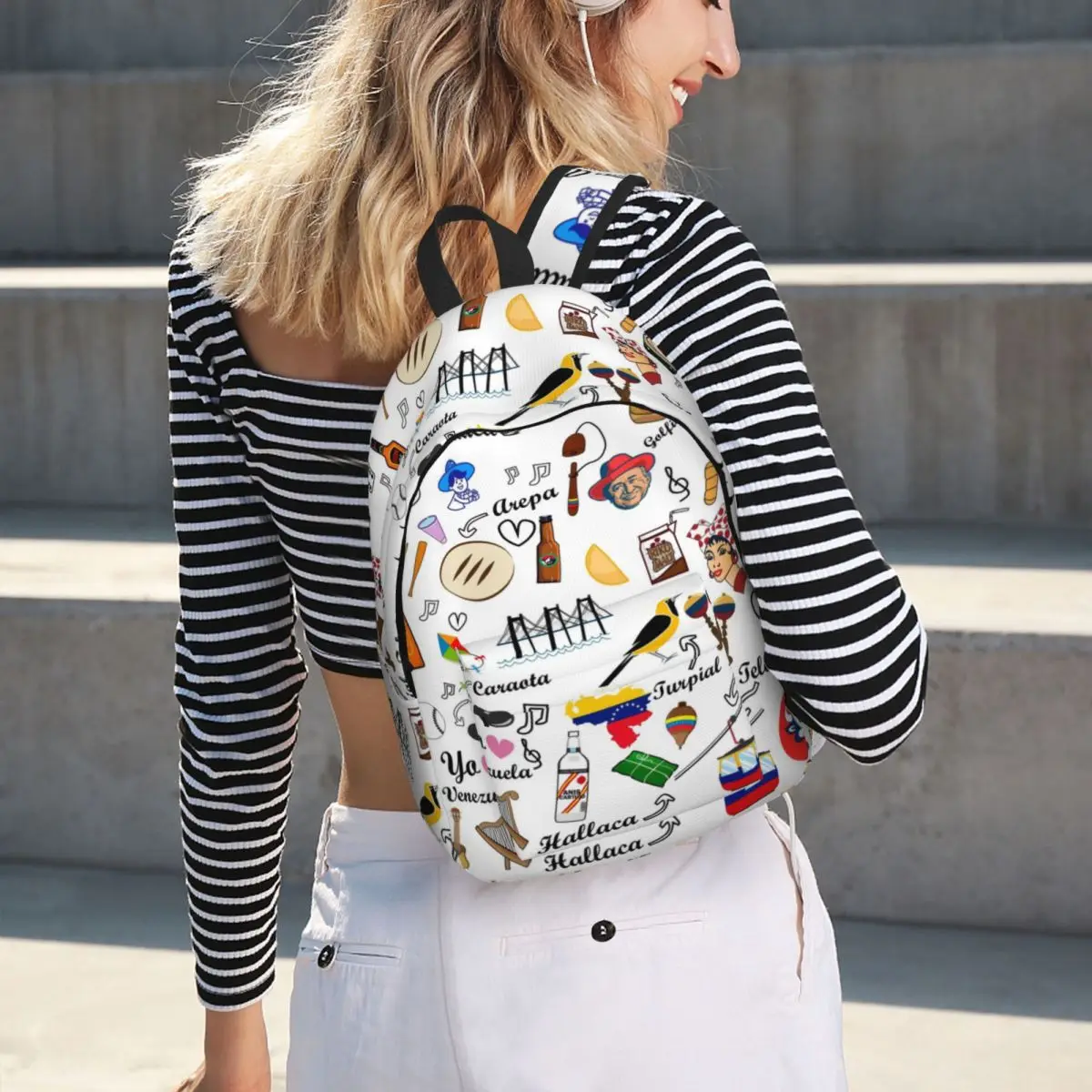 Venezuela Feelings Backpack Daypack Large Capacity Kids BookBag School Bag Shoulder Bags for Men Women