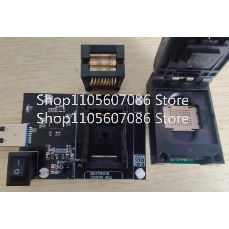 IS917 TSOP48/BGA152/132 Test Rack USB Flash Drive Clearing Rack Flash Memory 4CE