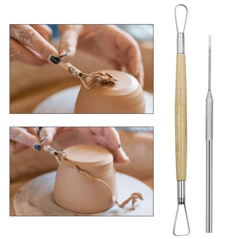 AP28 Multifunctional Durable 8 PCS Carving Modeling Clay Sculpting Tools Set Polymer Clay Tools for Beginner’s Gifts