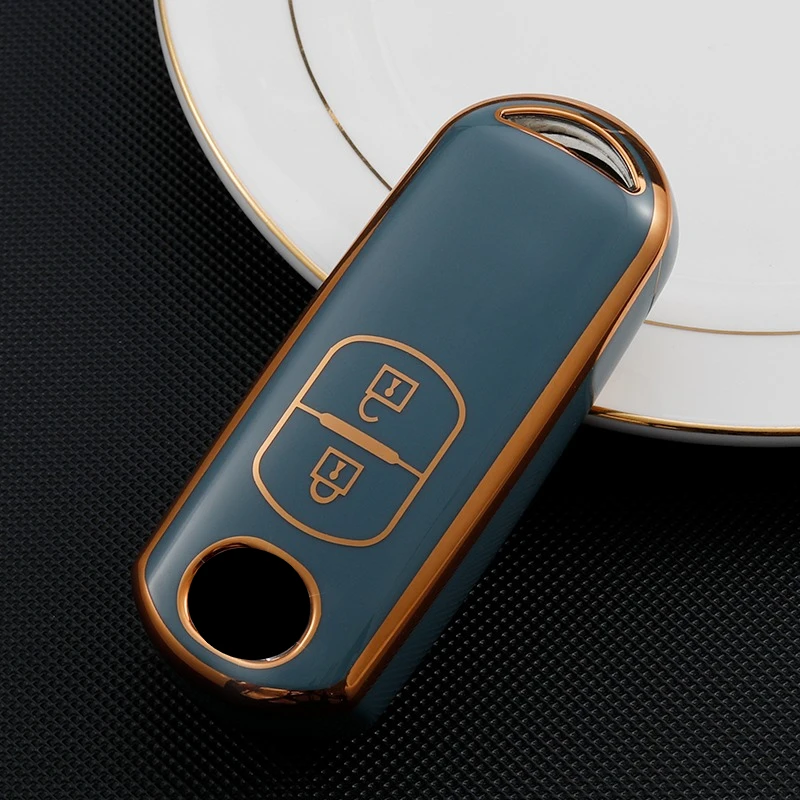 Car Key Case Cover for Mazda 2 3 6 Atenza Axela Demio CX-5 CX5 CX-3 CX3 CX-7 CX-9 TPU Remote Fob Shell Holder Accessories view 4