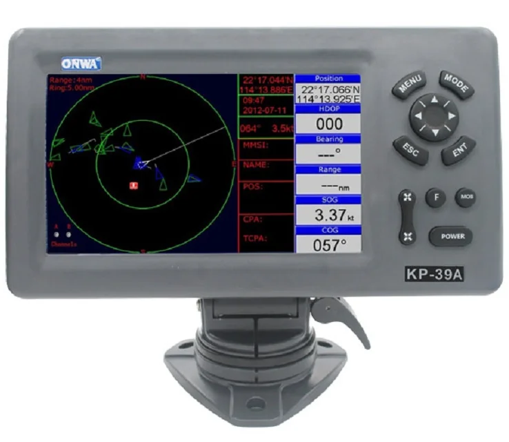 

KP-39A (New!) 7-inch GPS Chart Plotter with Class B AIS Transponder