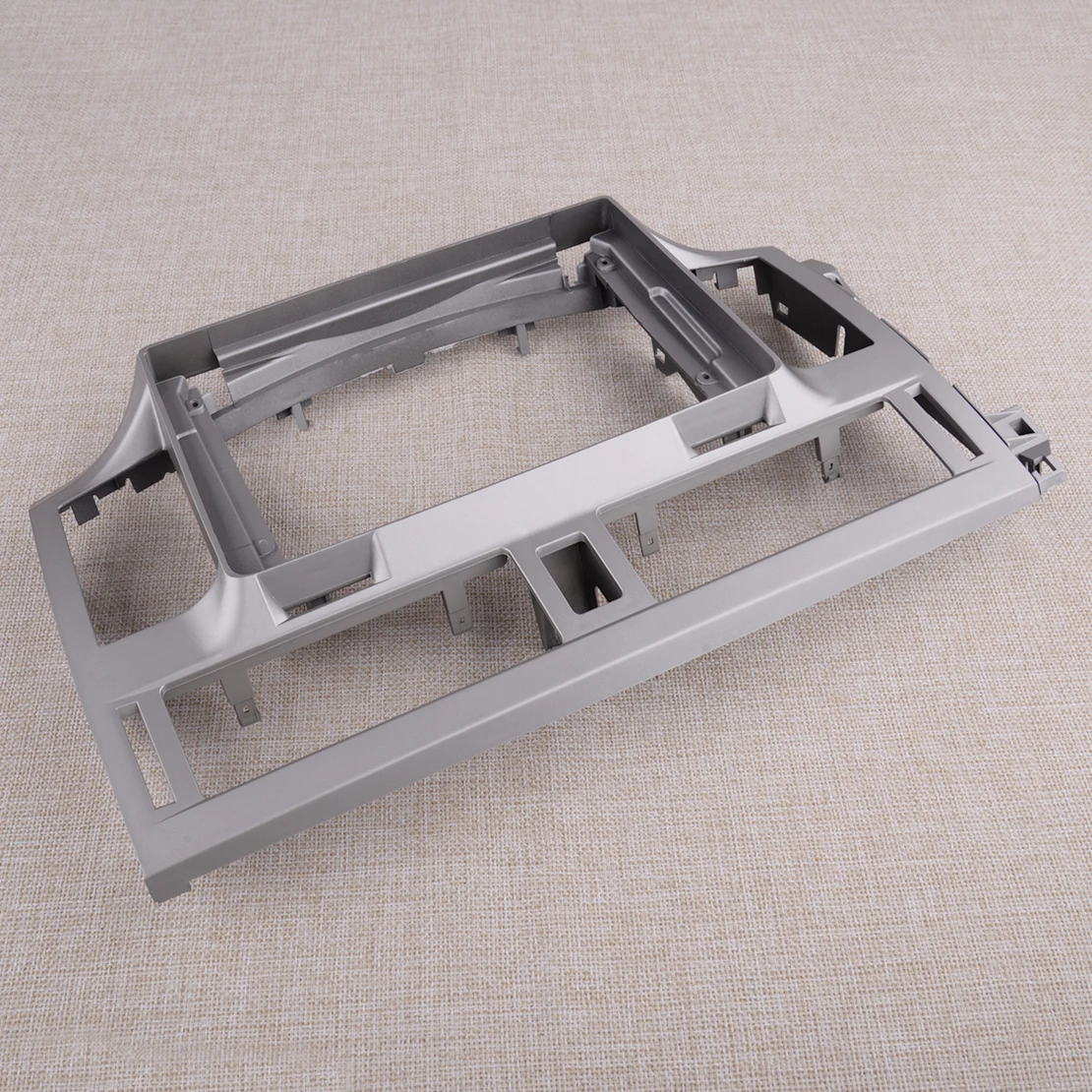 Silver ABS Car Interior Radio Stereo Fascia Panel Frame Trim Fit for Toyota Avalon 2010 2009 2008 2007 2006 New