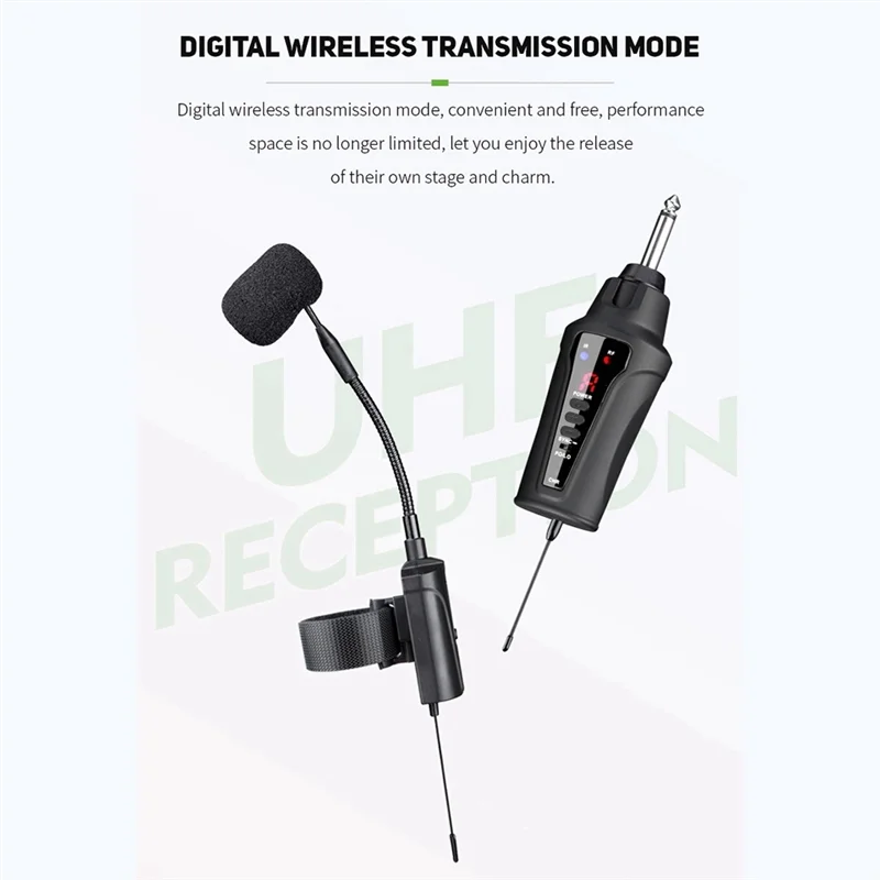 ACEMIC DT-5 Flute Microphone Signal Stable Sound Long Reception Distance Wireless Microphone For Flute