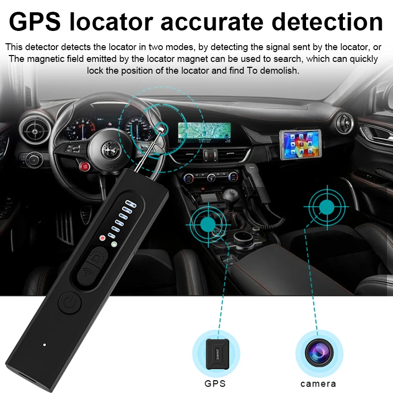 Anti-Eavesdropping Detector Smart signal Portable Monitor Anti-candid Pinhole Hotel GPS Car Positioning Hidden Lens Detection