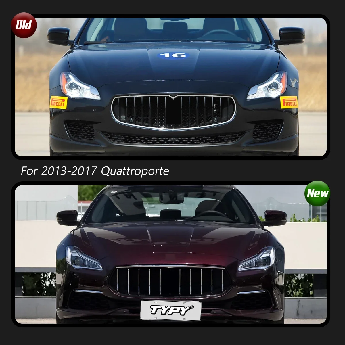 

TYPY Car Headlights For Maserati Quattroporte Headlight 2013-2017 Upgrade 2023 Style LED Front Lamps DRL Turn Signal