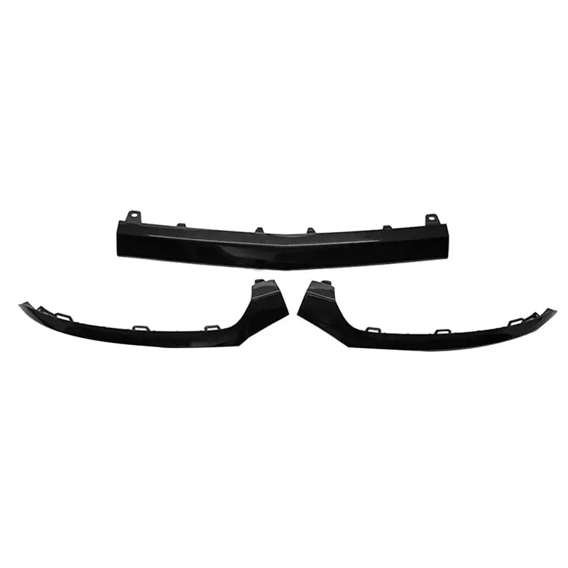 AB96-3Pcs/Set Front Bumper Lower Lip Splitter Trim For C-Class W205 15-18 2058851474 A2058851574 A2058852500