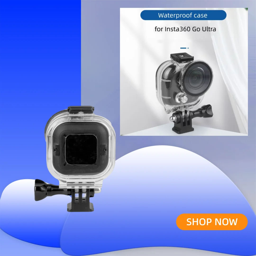 

50M Waterproof Case for Insta360 Go Ultra Camera - Dustproof Shockproof Drop-Resistant Underwater Housing for Action Camera