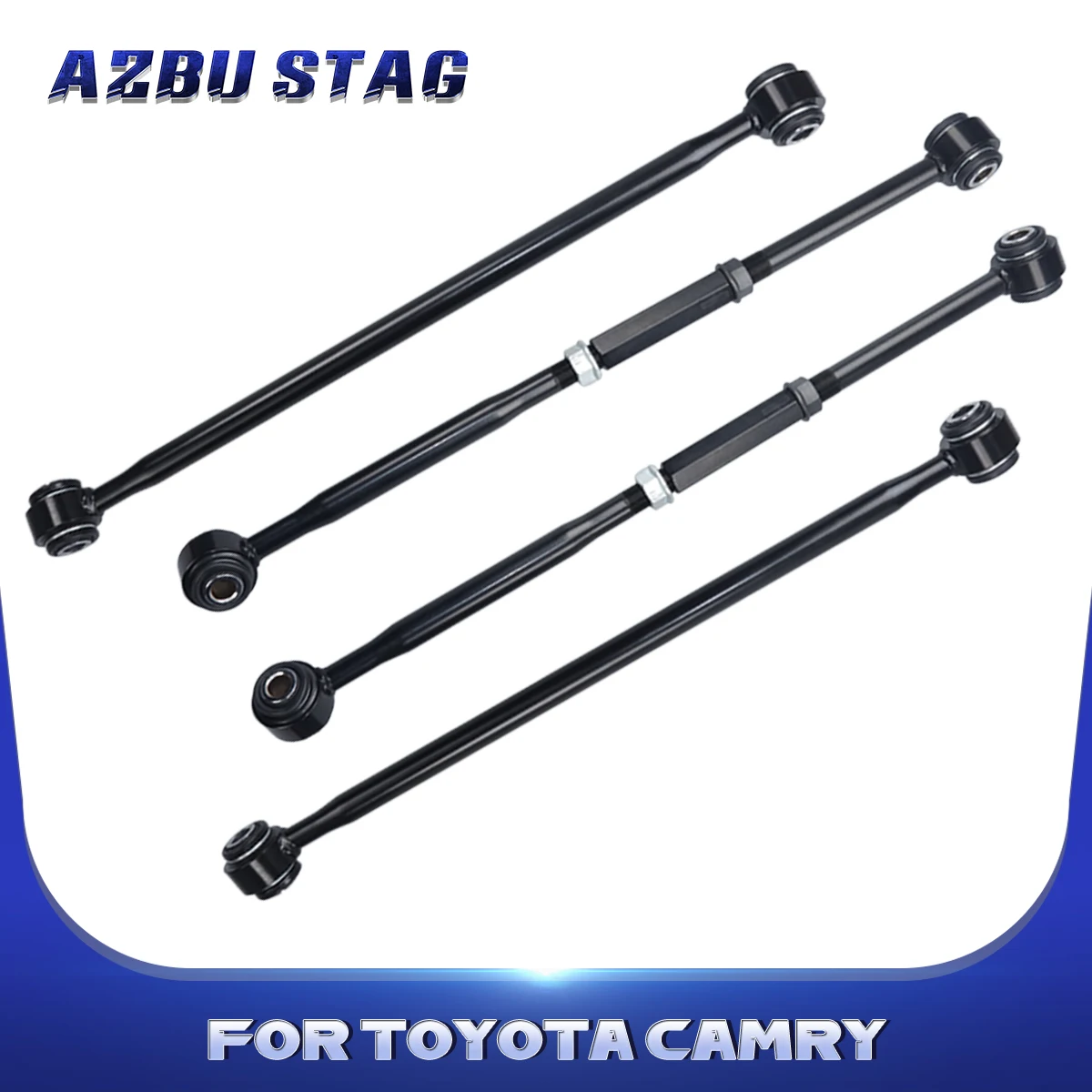 AzbuStag 4Pcs Rear Lower Forward Rearward Left Right Control Arm Suspensuion for TOYOTA CAMRY AVALON 1997 1998-2001 4871002040