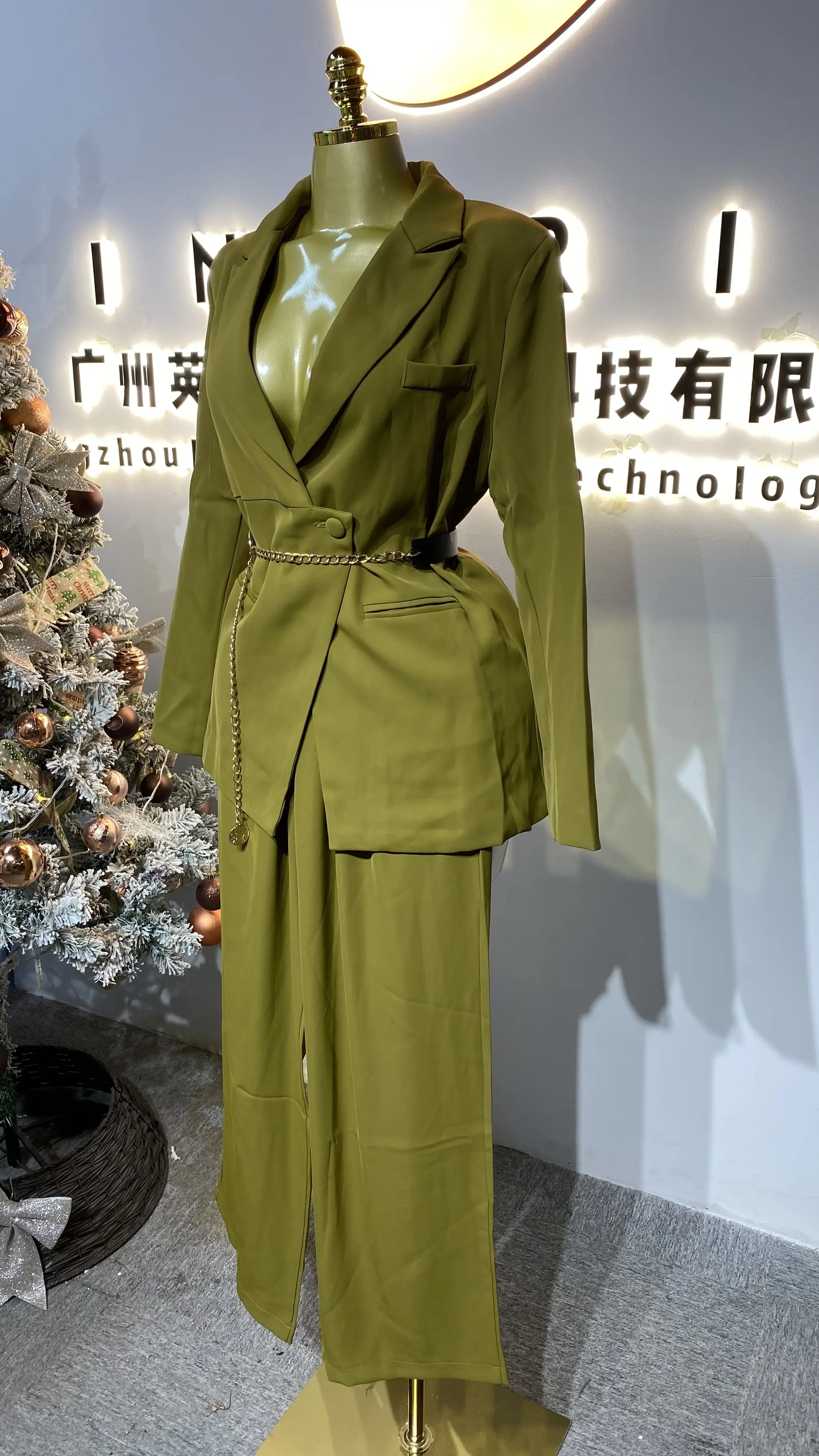 High-end fashion women's trousers, simple style women's suit, elegant-GZXX300