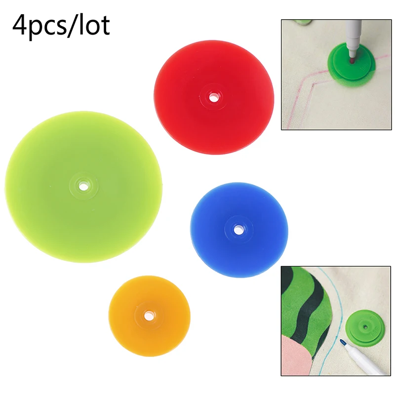 New 4pcs Patchwork Equidistant Ruler Seam Parallel Wheel Cloth Sewing Scribing Tool