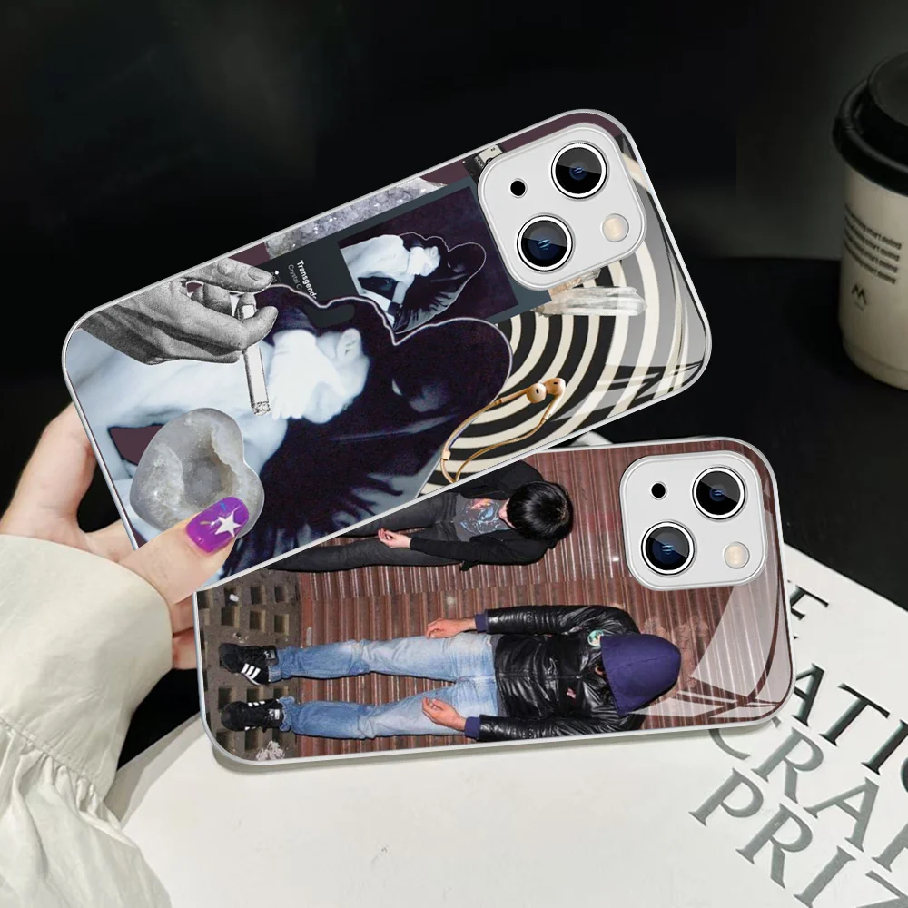 C-Crystal C-Castles Band Phone Case For IPhone 14 13 12 Mini 11 Pro XS Max X XR 14 Plus Tempered Glass Cover