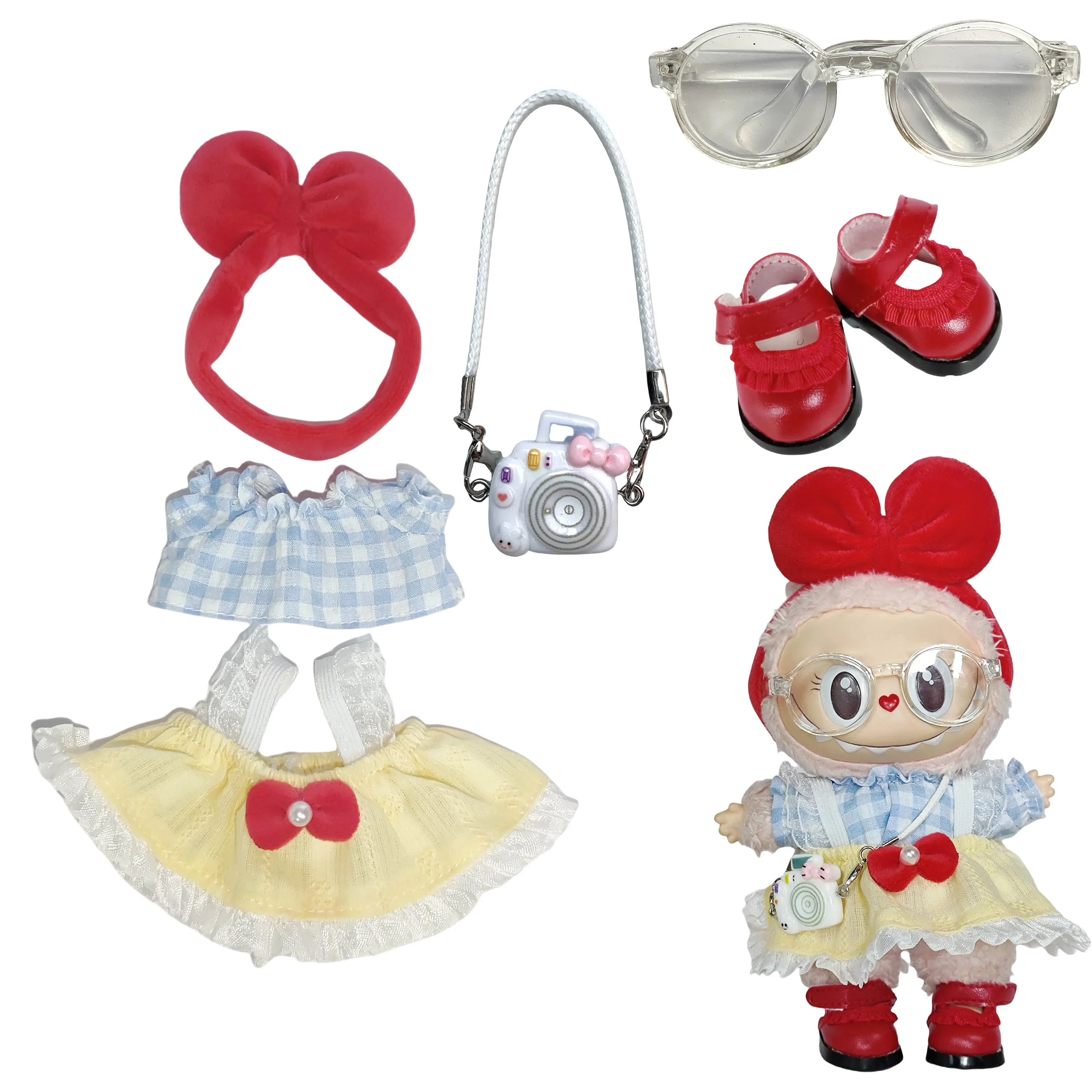 ملابس لإكسسوارات لابوبو لكوريا kpop exo المعبود الشريط تنورة الأحذية الملابس هدية