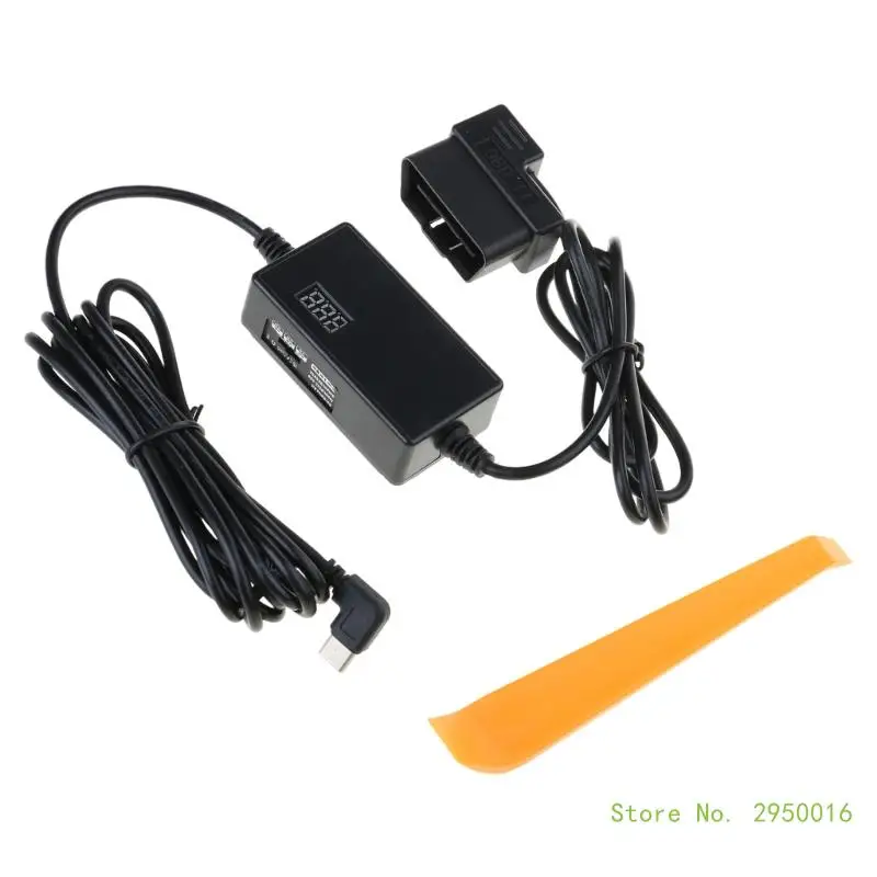 Upgraded OBD Power Cable for Dashing Camera OBD to USB C/USB OBD Adapter 24 Hours Monitoring Power Cable Charging Cable