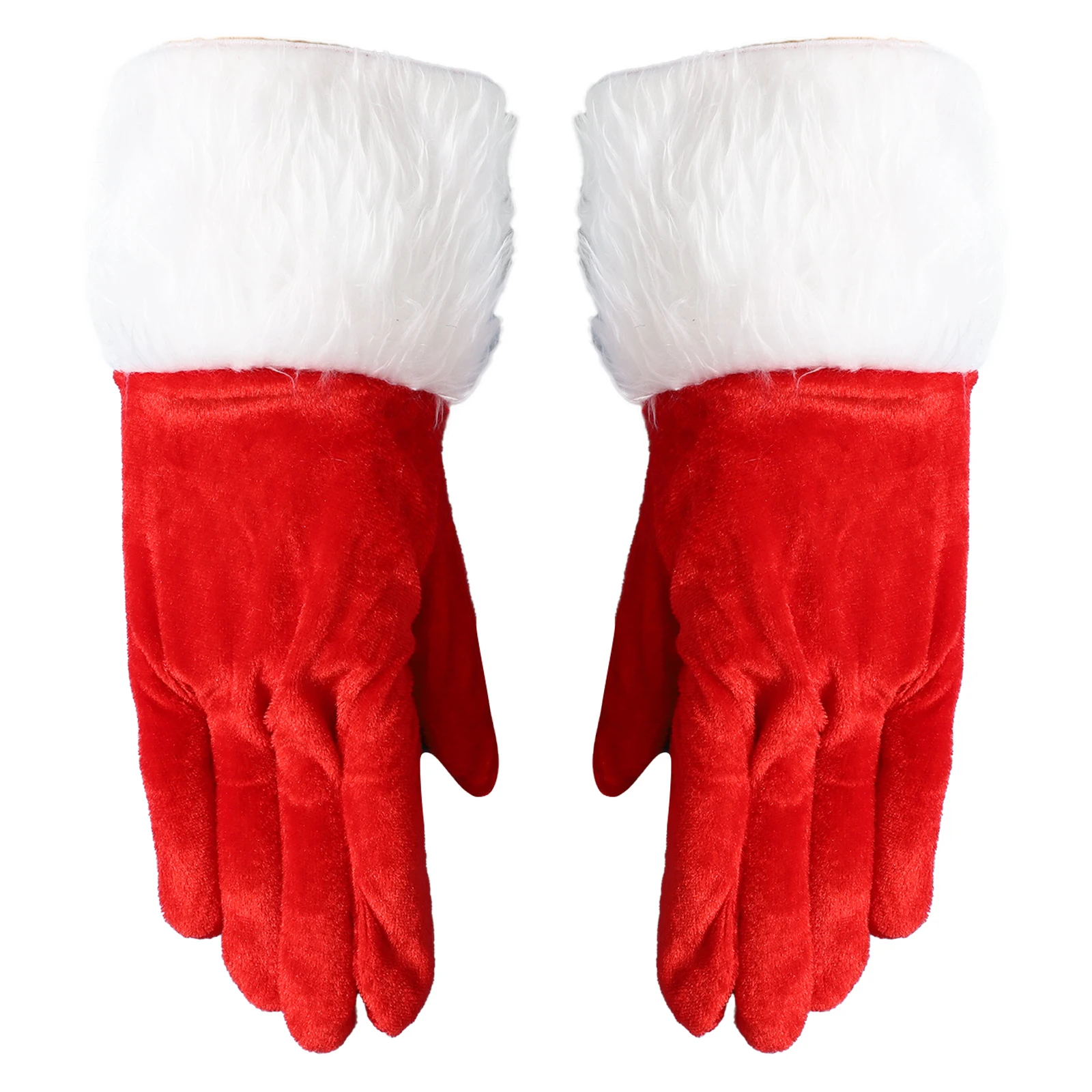 1 زوج النساء الفتيات قفازات مخملية أنيقة زي ملحق لعيد الميلاد مرحلة الأداء التصوير الفوتوغرافي فستان بتصميم حالم الحفلات الدراما #3