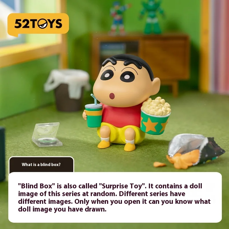 

52 игрушки карандаш Шин-Чан повседневная серия 3, слепая коробка, куклы ручной работы, игрушки для игр, подарки, украшения, окружающие праздничные подарки, игрушки