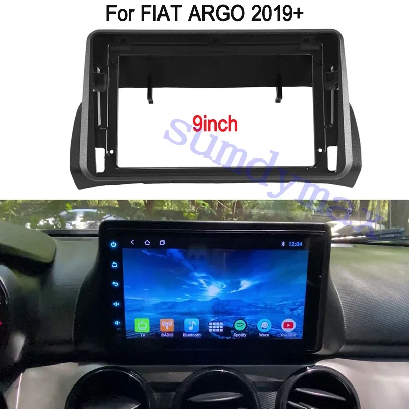 9inch Car Radio Frame Fascias Panel For FIAT Argo 2019 2020 2021 2022 Android Screen Dask Kit Fascia Frame