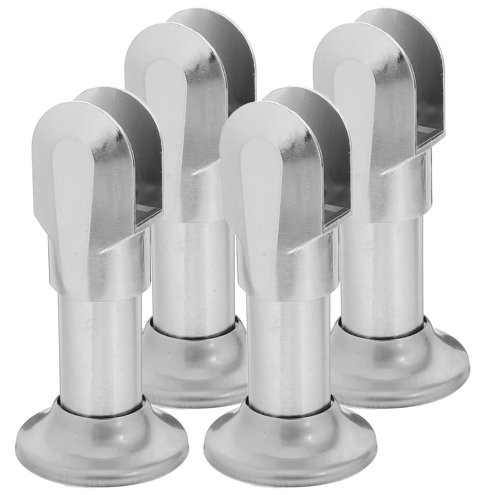 

4 Pcs Partition Feet Stainless Steel Thickened Durable Restroom Supply Bathroom Accessories Shower Door Fittings