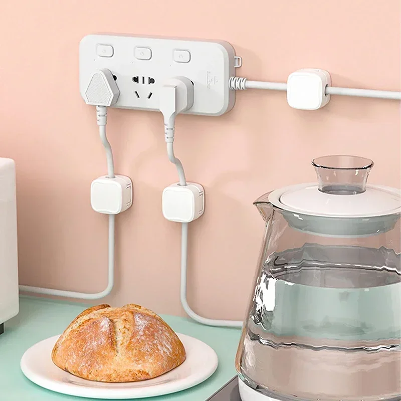 1/6/12PCS Magnetic Cable Clip Cable Smooth Adjustable Cord Holder Under Desk Cable Management Wire Keeper  Organizer Holder