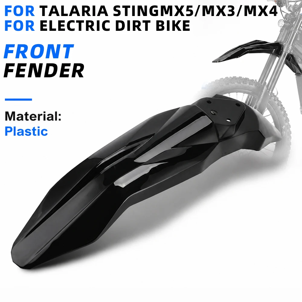 Motorrad-Zubehör Vorderer Kotflügel für Talaria Sting X3 MX3 MX4 MX5 Motocross Schutzblech Carbon-Faser-Muster Dirt Bike Teile