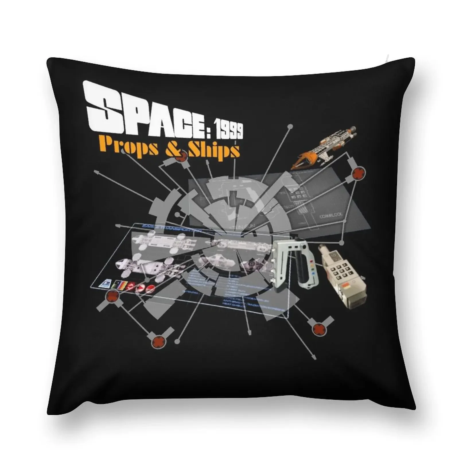 Space 1999 Props & Ships Throw Pillow Custom Cushion Christmas Pillow Cases Christmas Pillow Marble Cushion Cover