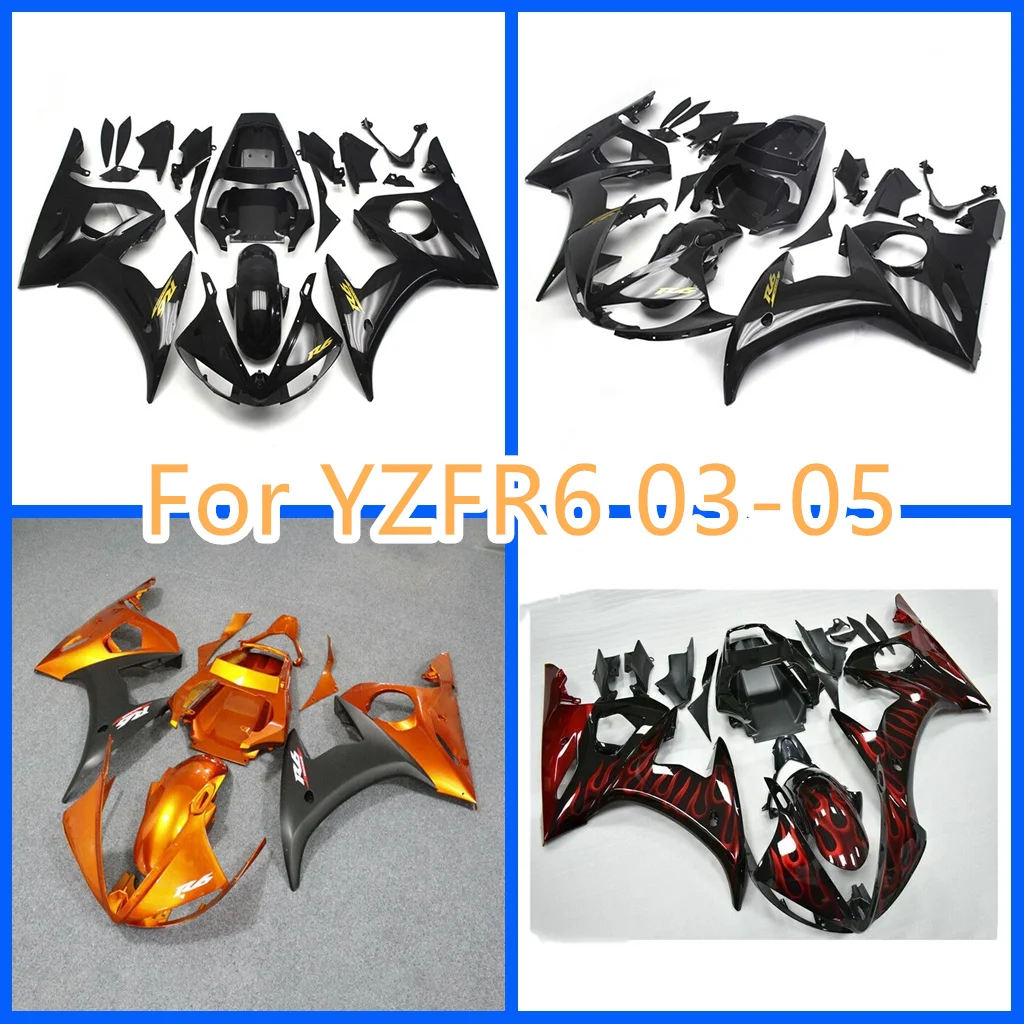 

Полный обтекатель для YAMAHA 2003 2004 2005 YZF-R6 03 04 05 YZFR6 600CC YZF600 100% подходит для ZXMT Sportbike Body Rebuild Part