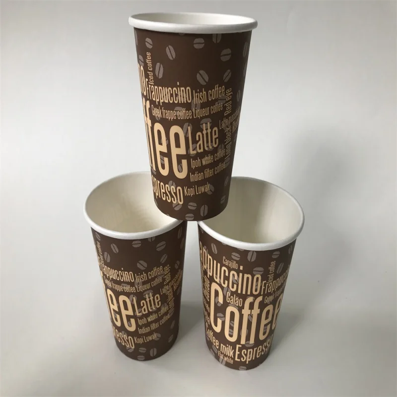 Descartável Single Wall Paper Cup, Pe Copo de papel revestido, Adequado para Hot Cocoa Coffee, Food Grade, vários tamanhos, 8oz, produto personalizado