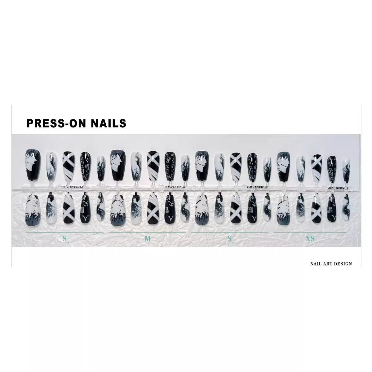 Nakahara Chuya Dazai Osamu Nakajima Atsushi Fake Nails Colorful Creative Popular Anime Cute Otaku Nail Tips Nail Art Supplies