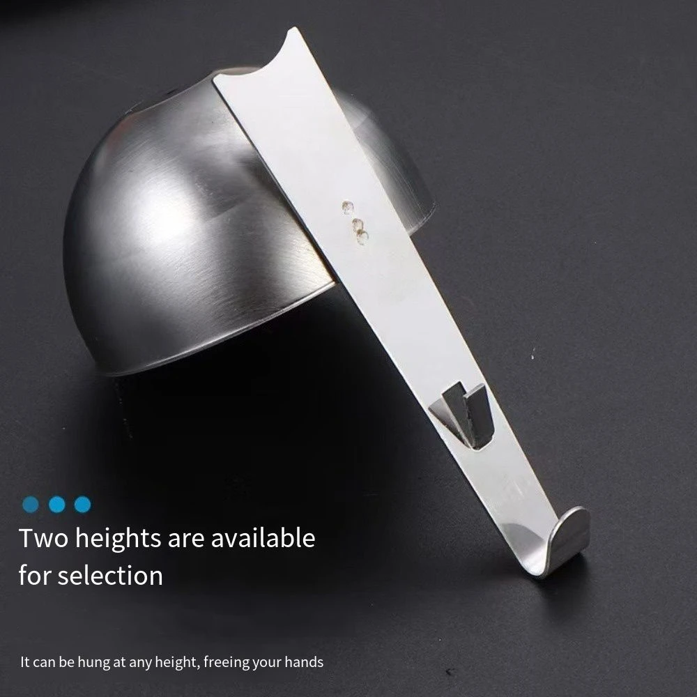 

10Pcs Stainless Steel Poached Egg Maker with Hanger Hook Steaming Gadgets Egg Poaching Pan Heating Mold Cookware