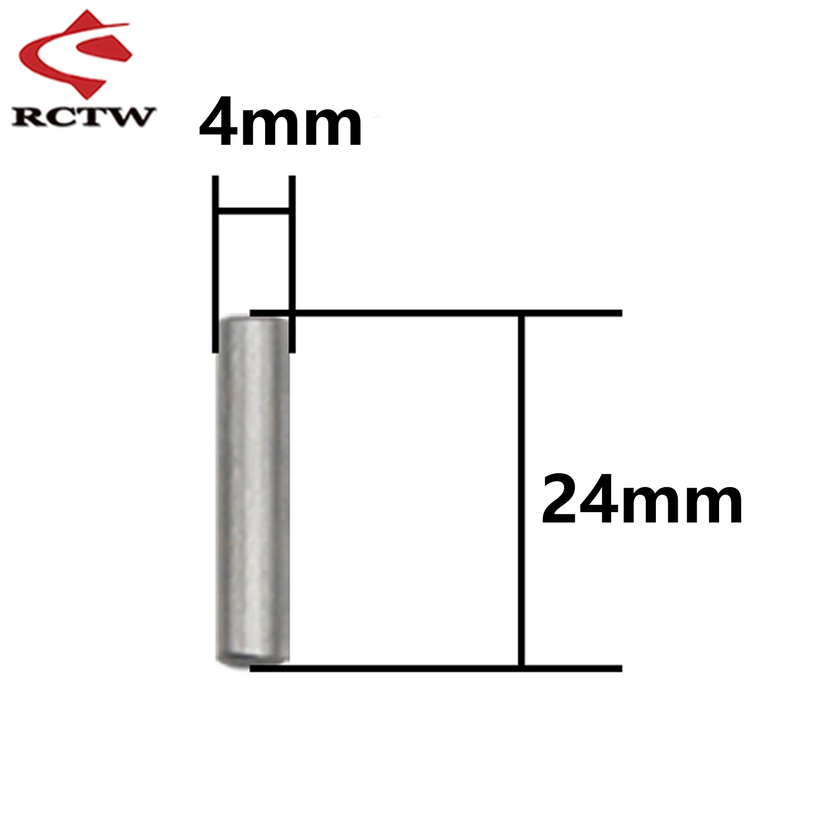 Carro rc 4x18mm ou 4x24mm pino de eixo 10 peças para 1/5 hpi roofunaha km rovan baja 5b 5t 5sc peças de caminhão