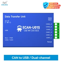 CAN to USB Converter Bus Analyzer CAN2.0 Debugger CAN-BUS Bidirectional 2-Way Transceiver COJXU ECAN-U01S Portable Relay