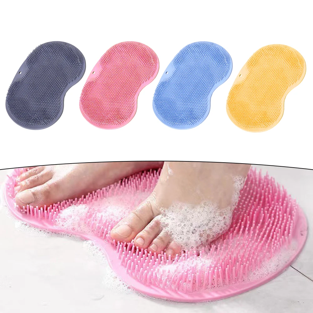 Daily Bathing Back Scrubber Gentle Exfoliating Bath Brush Back Pad Dual Functionality Soft Bristles Easy To Clean