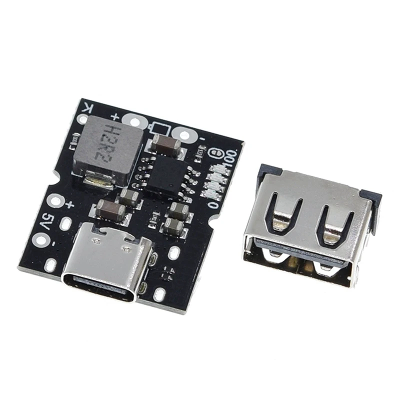 N15R-2X Type-C USB 5V 2A Boost Converter Step-Up Power Module Lithiumbatterij Opladen Beschermingsbord Oplader, Geen Lassen