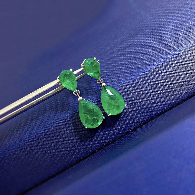 

925 silver 7 * 10 water drop earrings, high carbon diamond earrings, daily fashion versatile earrings, earrings wholesale