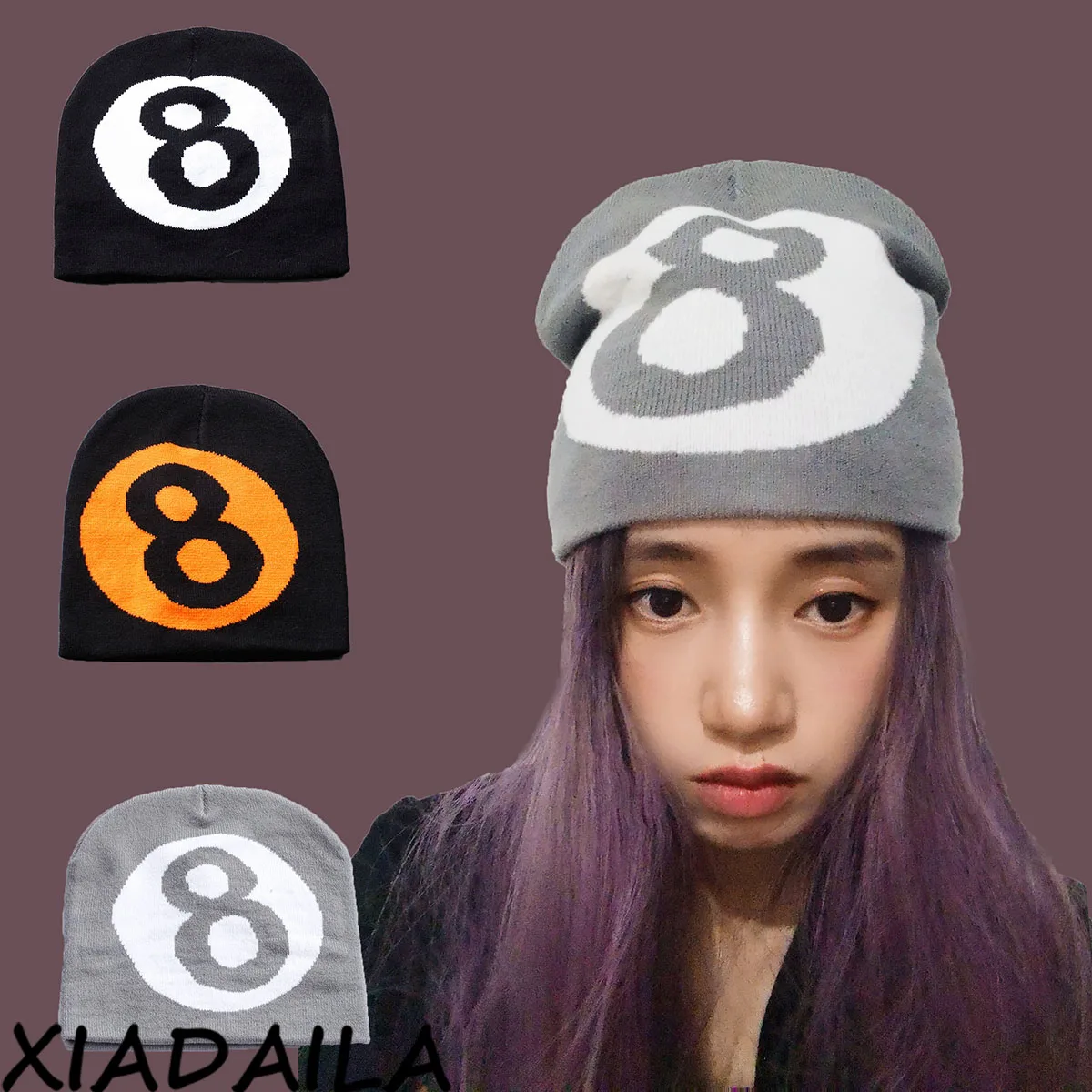 

New8 Letter Ski cap new cool popular winter knitted Toddler beanie hats Embroidery Knitted Hat y2k acrylic hip hop dice hat caps