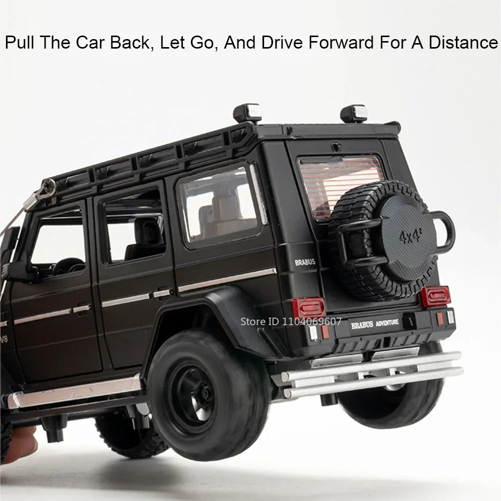 1:24 G550 4X4 نماذج لعبة سيارة مصغرة سبيكة دييكاست على الطرق الوعرة المركبات ضوء الصوت الأبواب مفتوحة التراجع نموذج سيارات هدايا الطفل