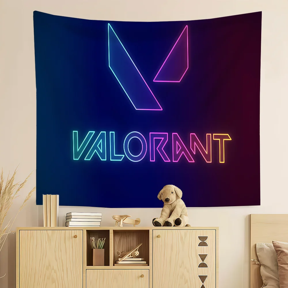 Game V-VALORANT  flag Custom Camping Garden Decor Party Backdrops Wall Art Family Gifts