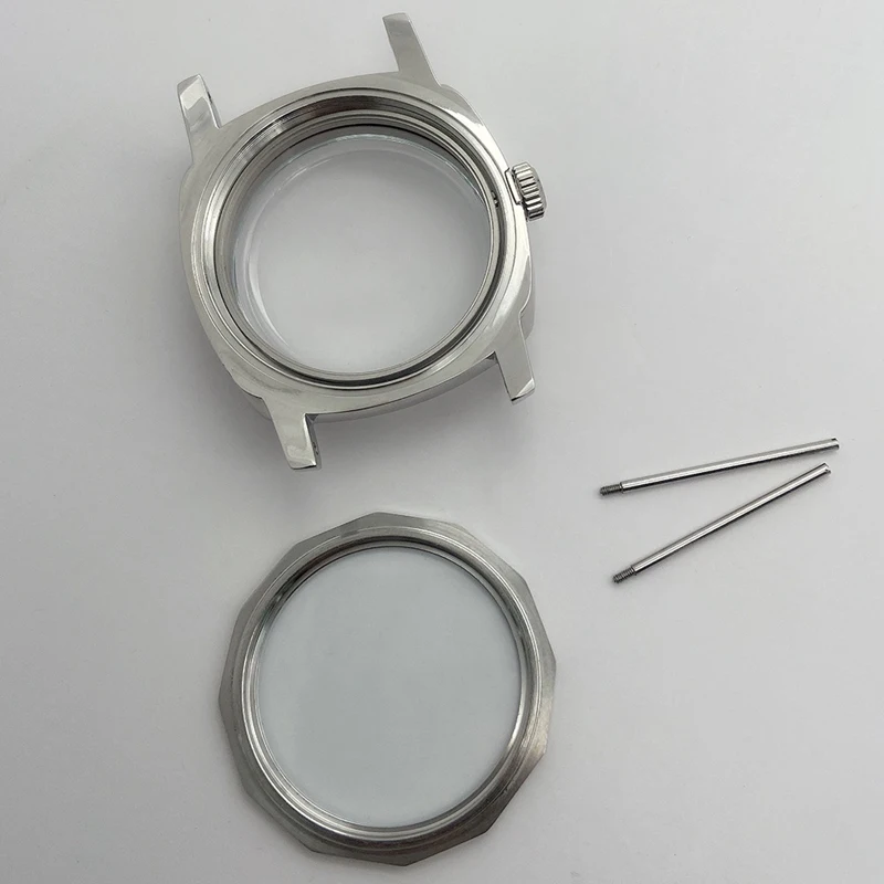 47Mm 316L Stainless Steel Polished Watch Case For Seagull ST3600 Movement Repair Parts Is Suitable For ETA 6497 6498