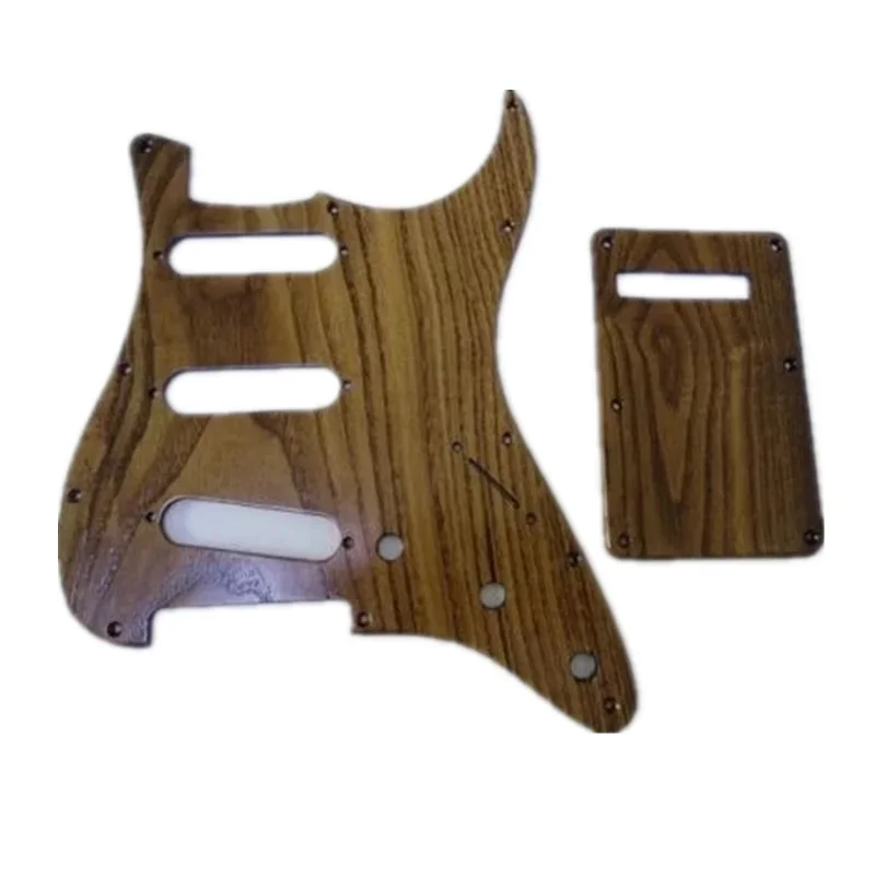 Different colors of SSS Pickguard & Backplate & Screws solid wood for ST Style Guitar parts