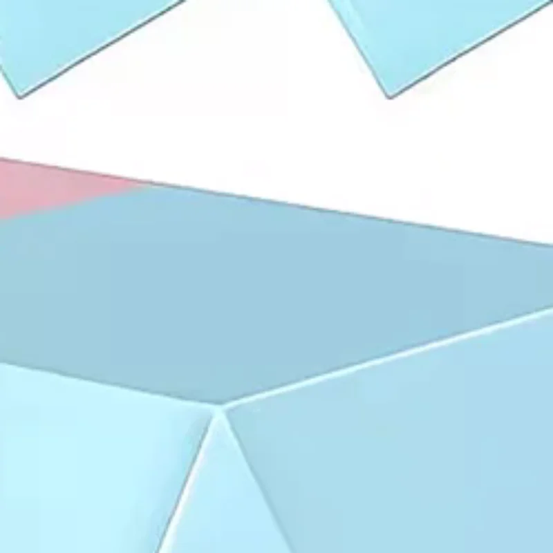 Gender Reveal Tablecloth - Pink & Blue Rectangular Plastic Table Cover, for Baby Shower, Baptism, Birthday Party Decorations