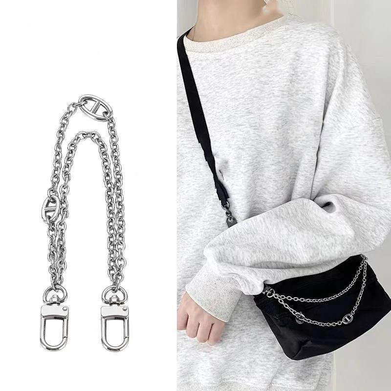 

27cm Strap For Bags Handbag Handles DIY Purse Replacement Long Beaded Chain For Shoulder Bag Straps Belt