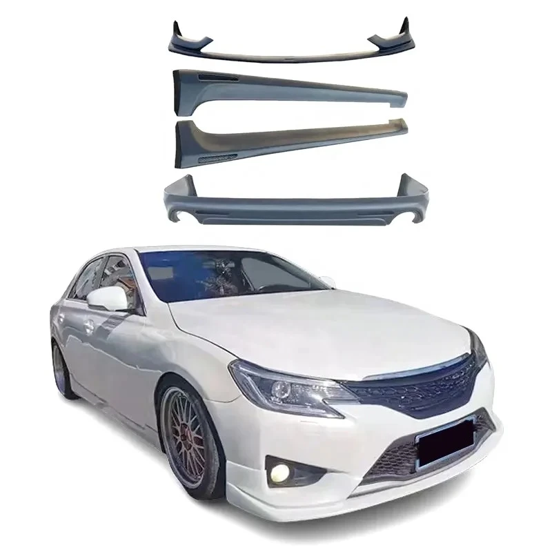 

Factory Direct PP Plastic Car Bumper Front Lip Rear Lip Side Skirts for Toyota Reiz Mark X 2013-2018 Car Bodykit