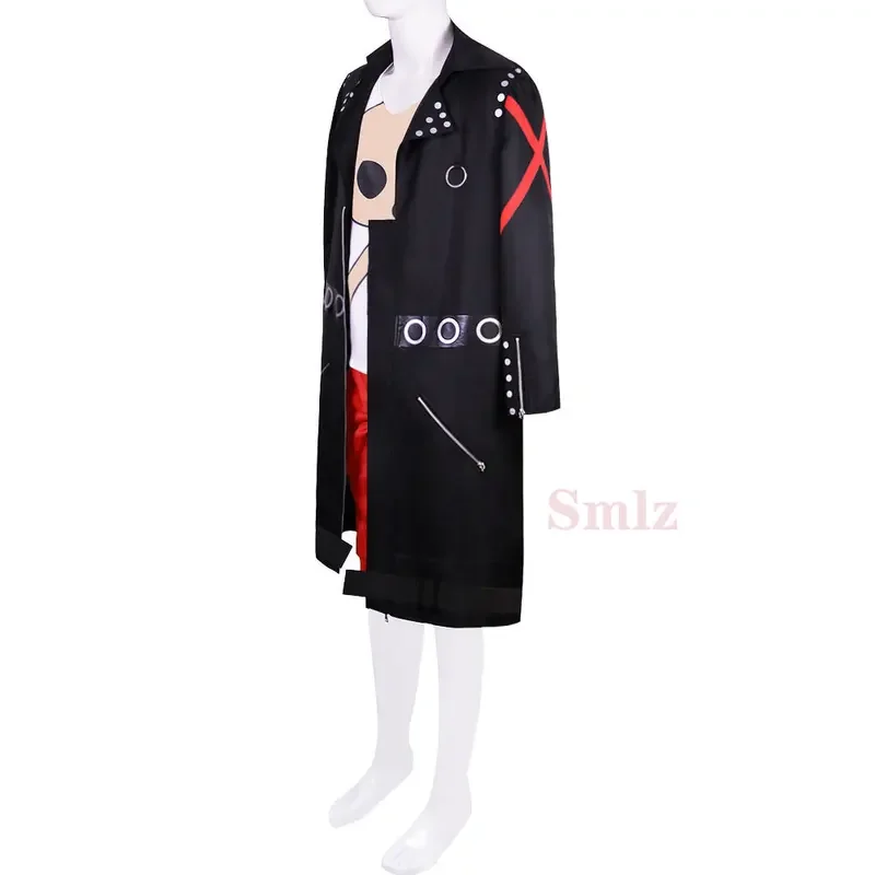 Anime Costume Film Red  Luffy Cosplay Costume Halloween Party Theater Edition Luffy Trench Pants Full Outfits