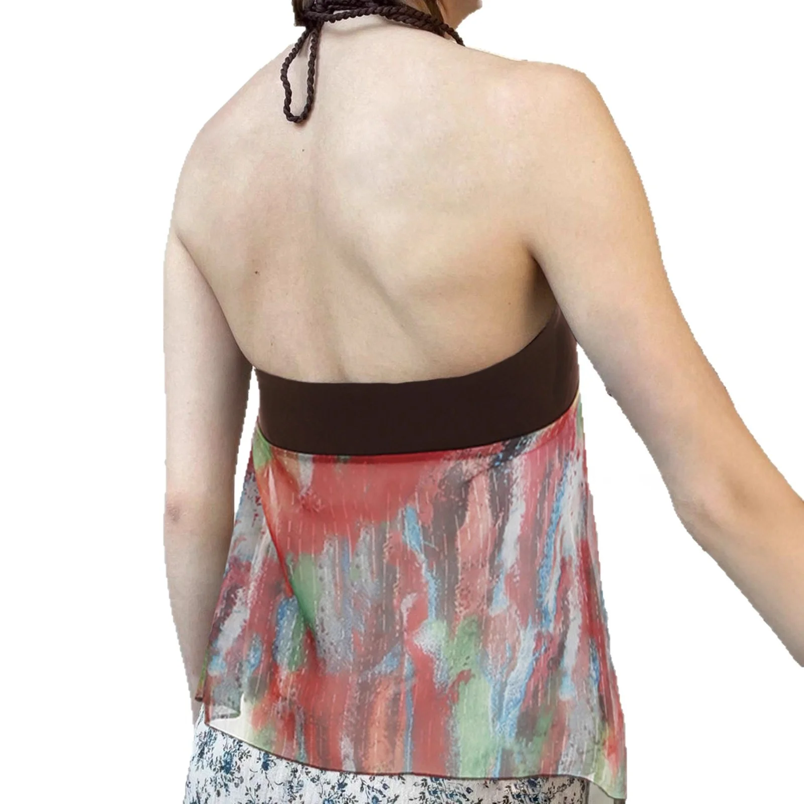 Gilet à bandoulière décoratif perlé, Sexy, taille haute, nœud amincissant, Design Neline, tricoté, haut d'été Ultra fin