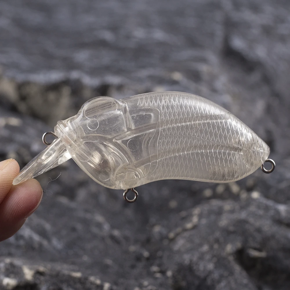 Dr.Holife 10 قطعة تعويم غير مصبوغ Crankbait الاصطناعي جثم باس إغراء 6 سنتيمتر 11.6 جرام كرانكبيت الفراغات الطعم الثابت لتقوم بها بنفسك إغراء #3