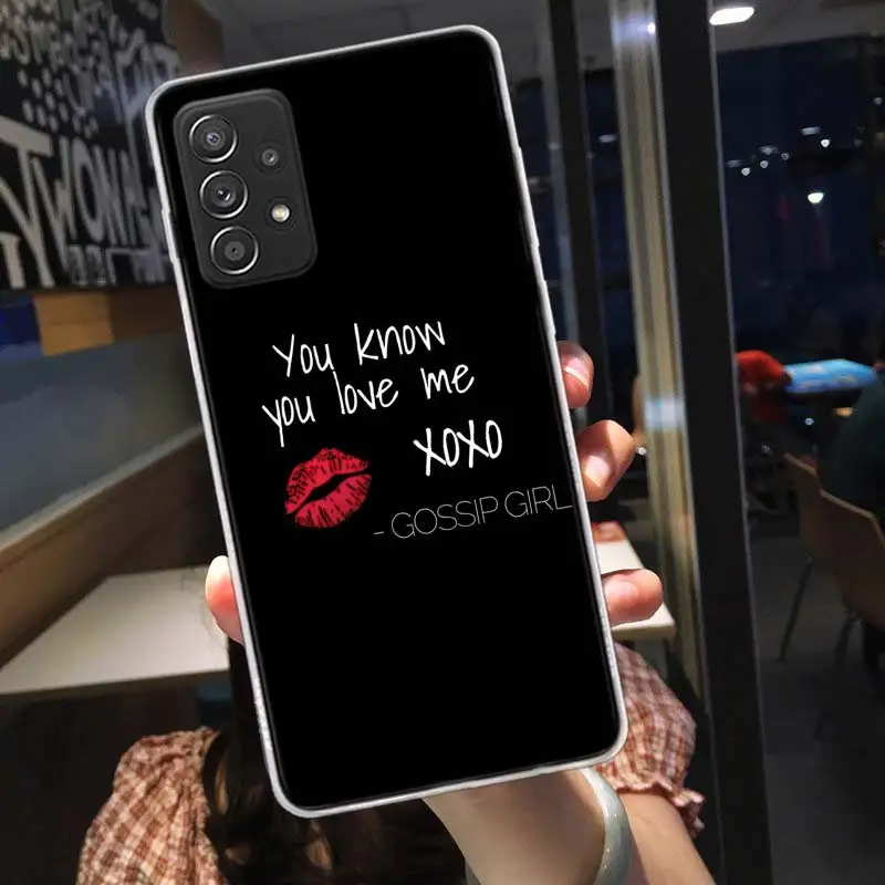 Gossip Girl Phone Case For Galaxy Samsung S22 Plus S21 S24 Ultra Clear S20 S23 FE S10 S10E S9 S8 Cover Pattern Capa Soft TPU Coq