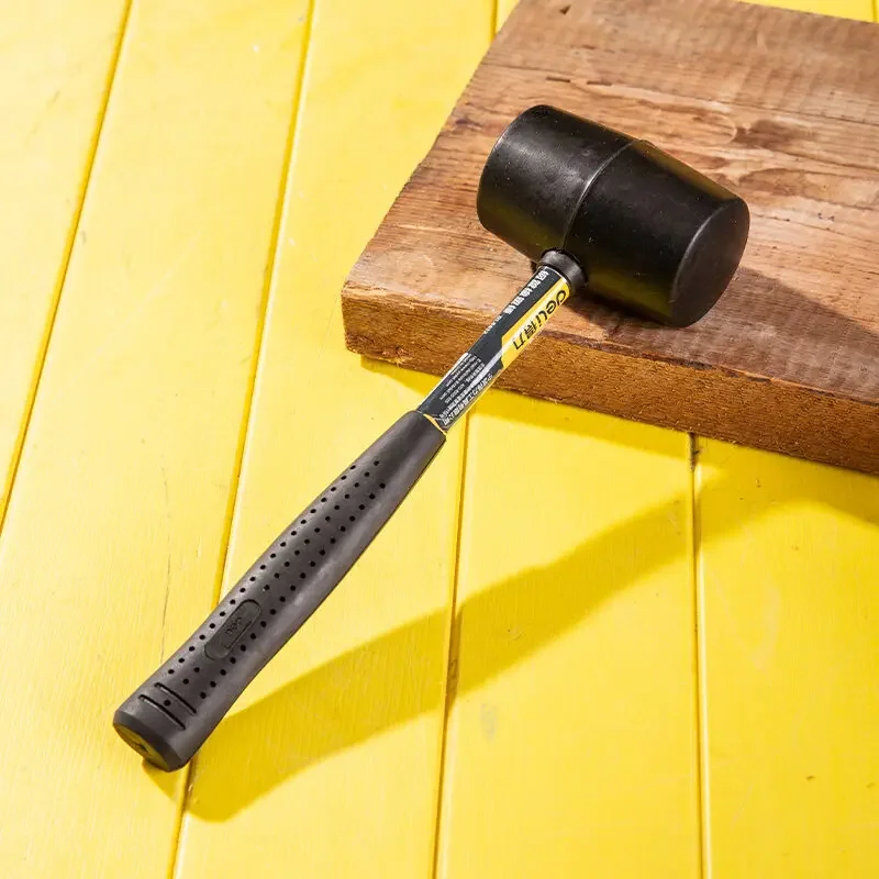 Durable Rubber Mallet Hammer for Woodworking Camping Tent Stakes - Soft Blow Floor Installing Tool without Damage
