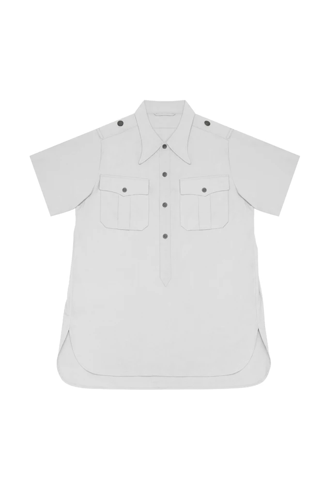 GUSB-014 Heer Elite White Short Sleeve Pullover Shirt