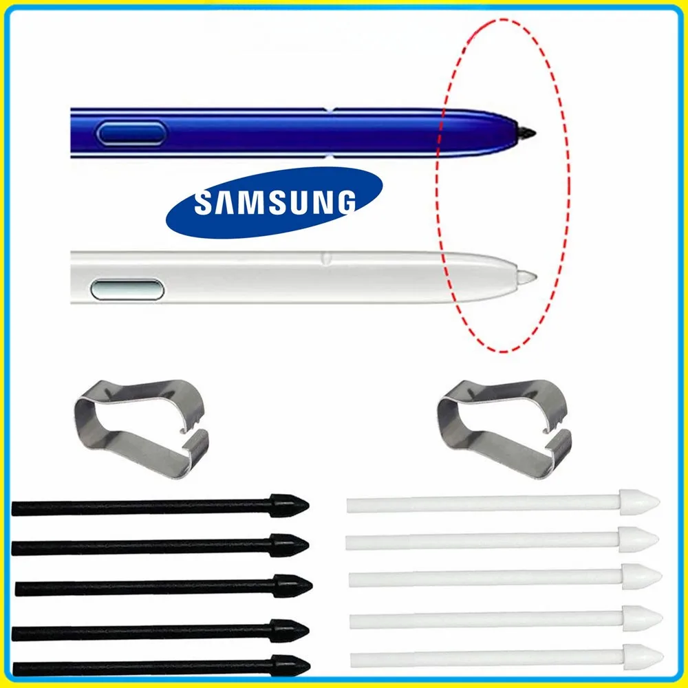 5 PCS Samsung Galaxy S Pen Tips for Tab S10 S9 S9 FE S6 Lite S7 S7+ S8 Plus S22 S23 S24 Ultra Note S10 Ultra Stylus Nibs