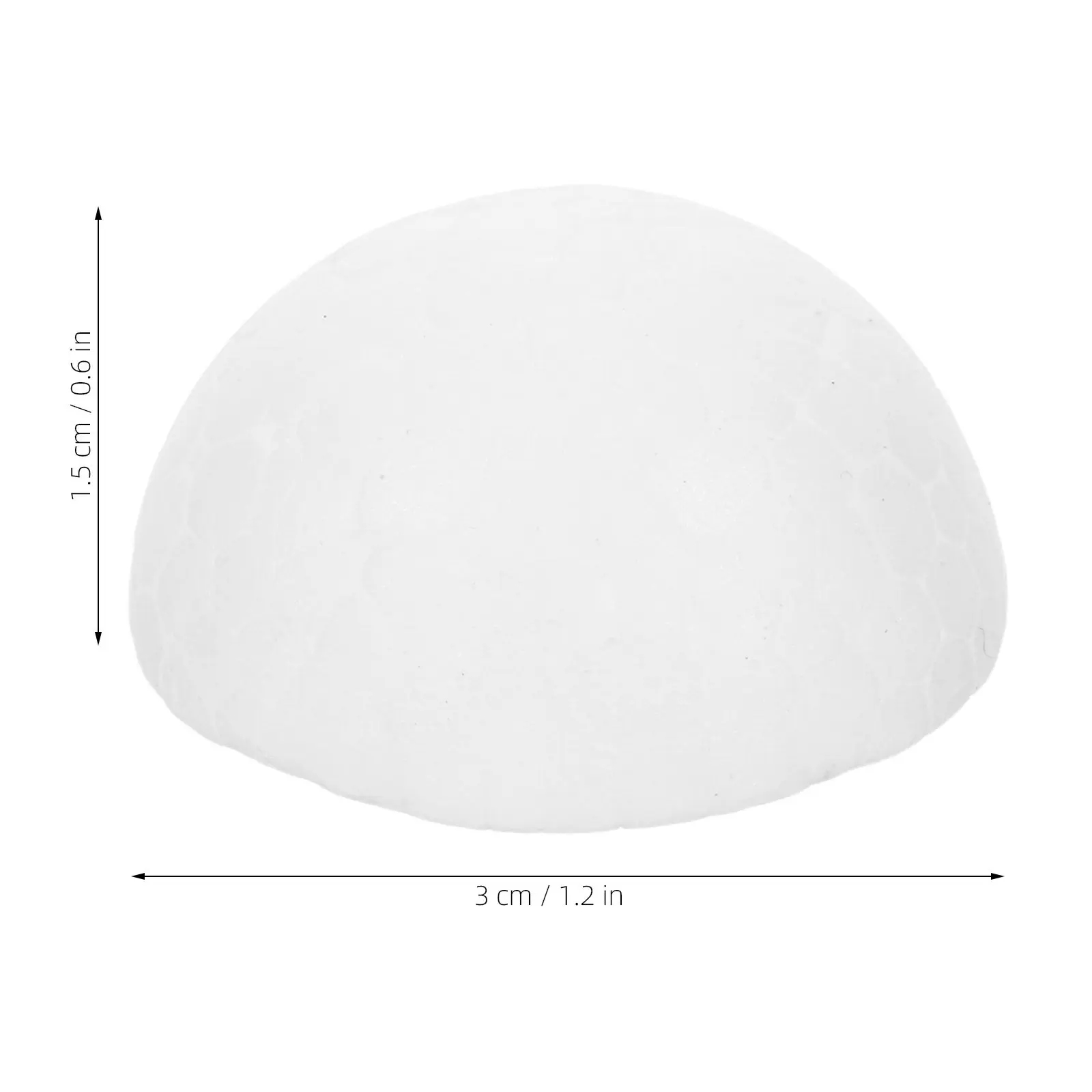 200Pcs 3Cm White Half Round Foam Balls Eco Friendly Craft Material for Children Preschool Church DIY Ornament Making Winter view 5